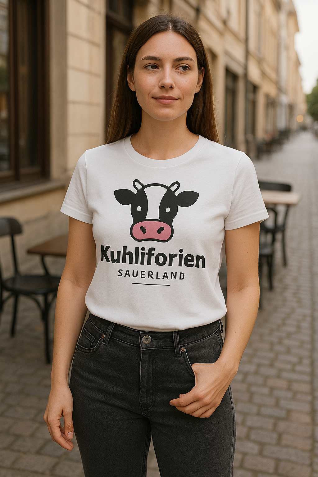 T-Shirt mit Affeln-Logo